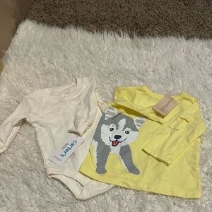 2pc lot NWT First Impressions Boy Husky Pup carters  3-6M 30%off w🩷